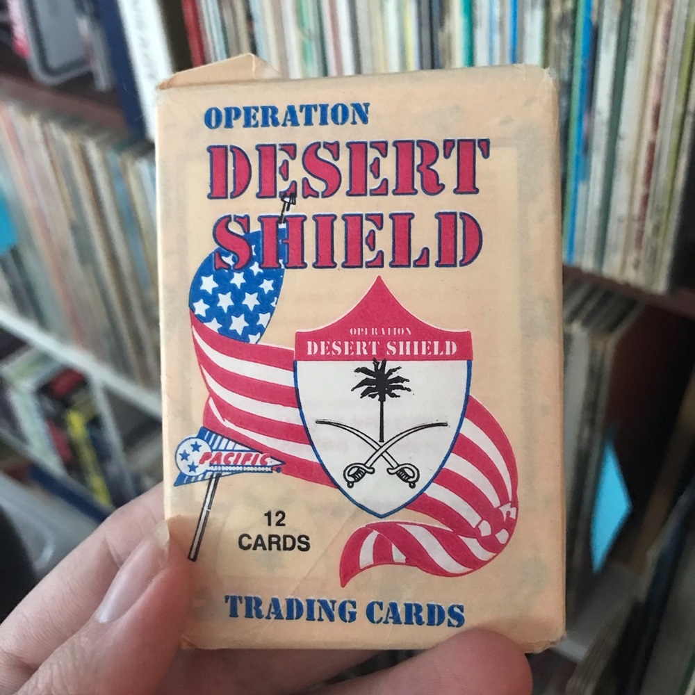 1991 Operation Desert Shield Trading Card Pack - Red, White, Blue